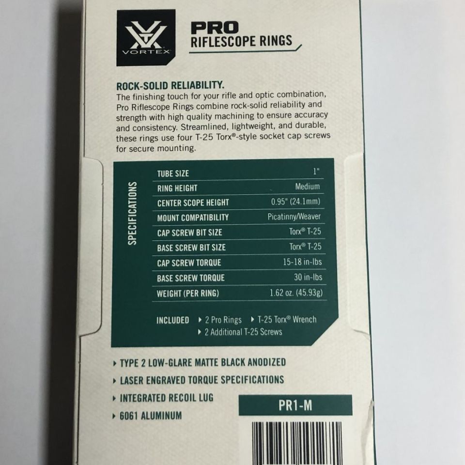 Image 2 - Vortex PRO scope rings