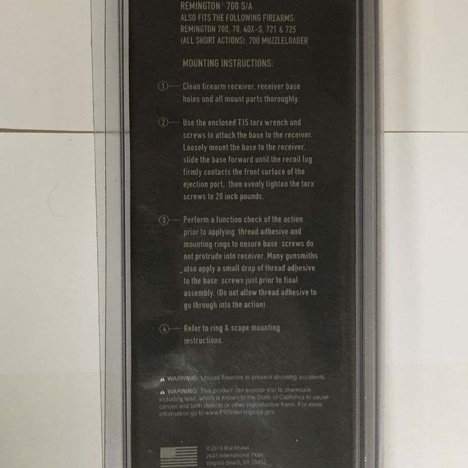 Image 3 - Blackhawk Rem 700 Mount