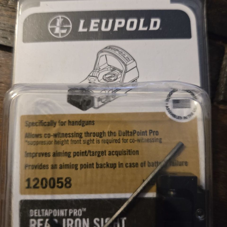 Image 1 - Leupold DPP Rear Iron Sight