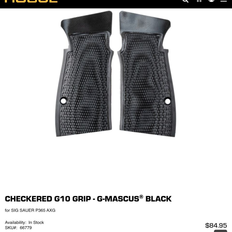 Image 3 - P365 X-Macro AXG Hogue Grips