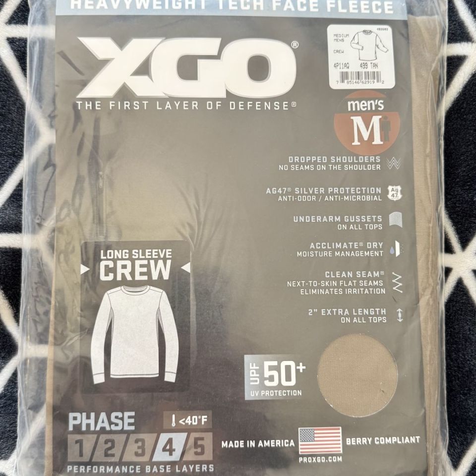Image 2 - BNIB XGO THERMAL CREW SHIRT