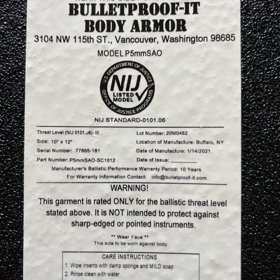 Image 2 - Level III steel plates