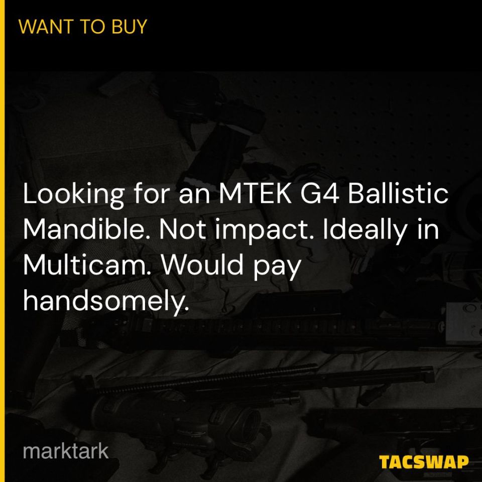 Image 1 - WTB: MTEK FAST G4 or FLX Patrol Ballistic Mandible 