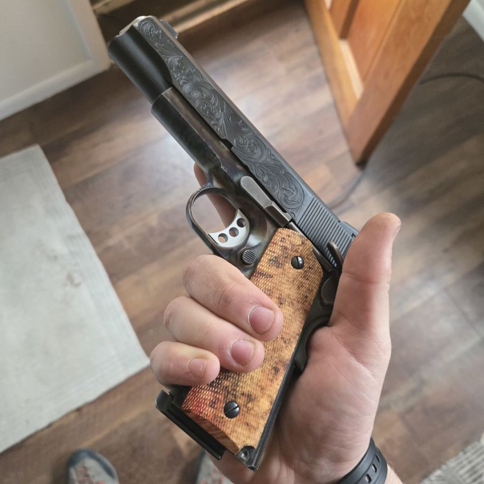 Image 1 - Caspian Custom 1911 engraved 
