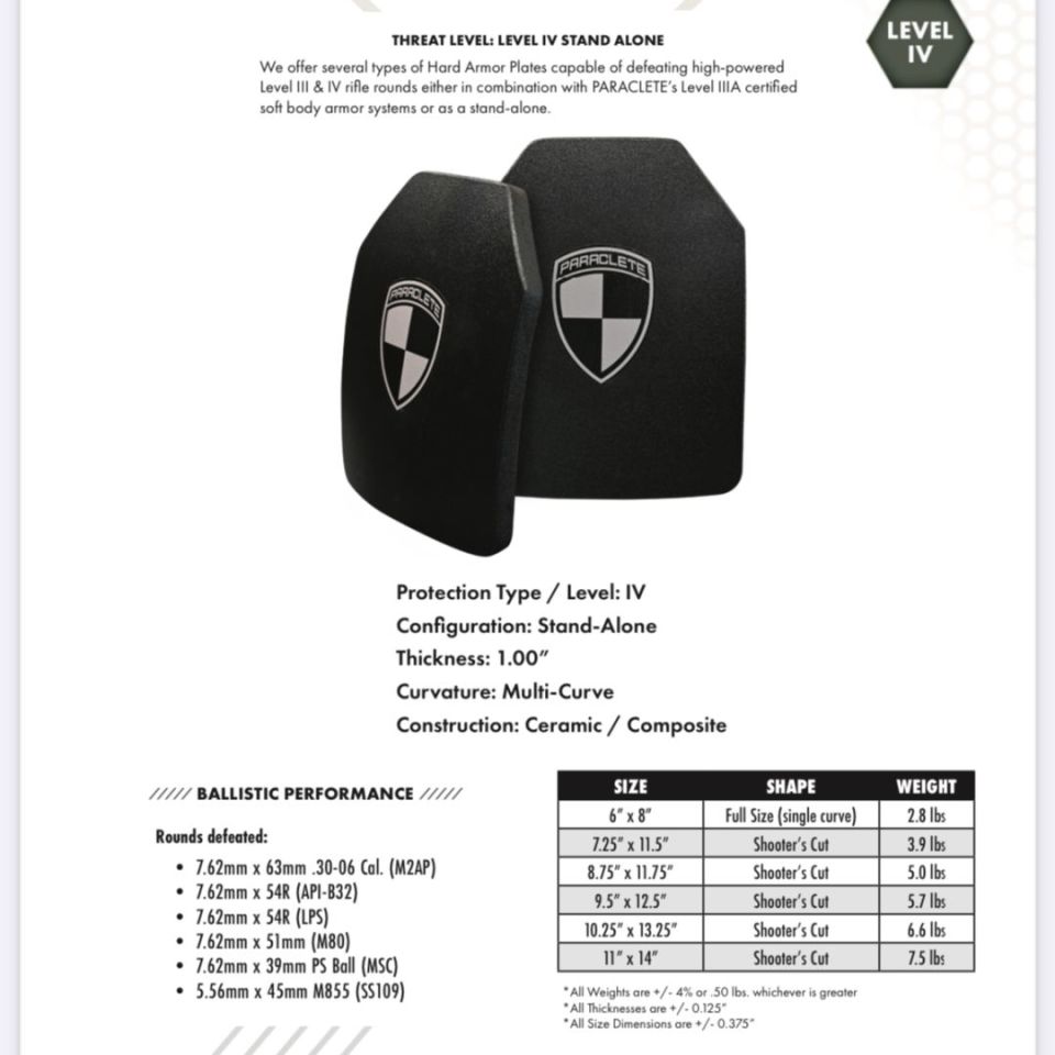 Image 2 - Paraclete 9900X level 4 plates NO TRADES