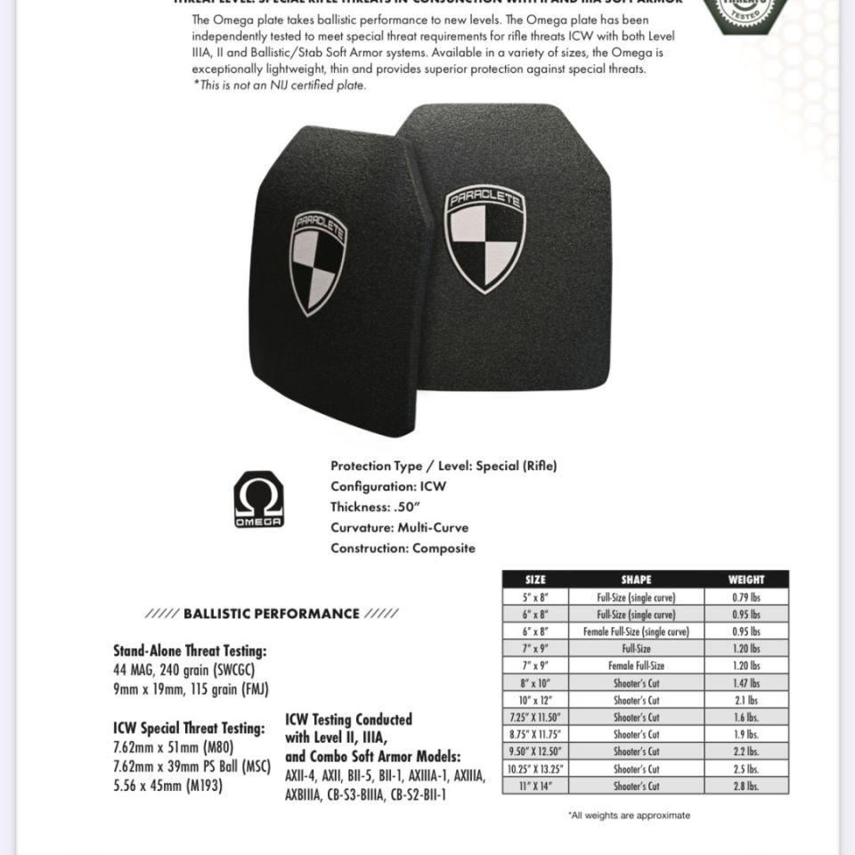 Image 4 - Paraclete 10x12 Omega Plates