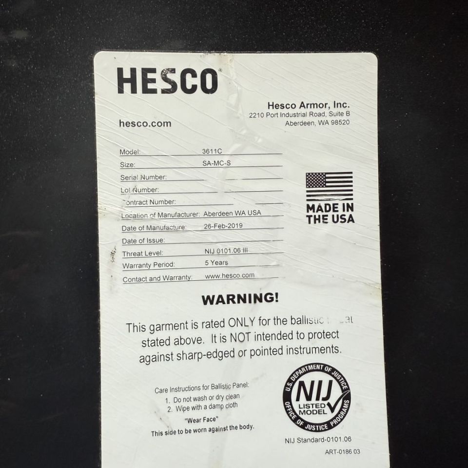 Image 3 - Hesco 3611C SMALL sapi plates