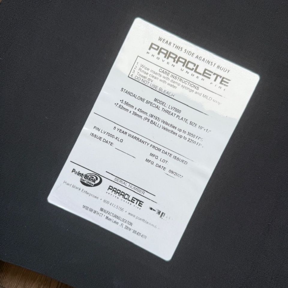 Image 2 - Paraclete LV7000 level 3 L/XL