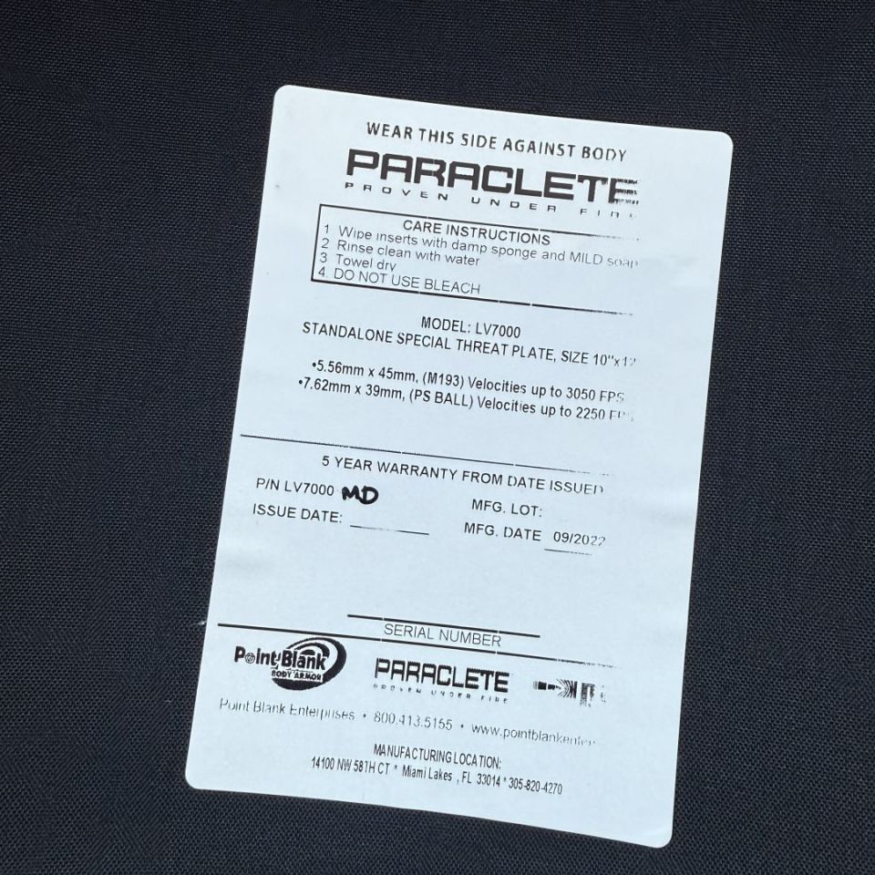 Image 2 - Paraclete LV7000 level 3 M