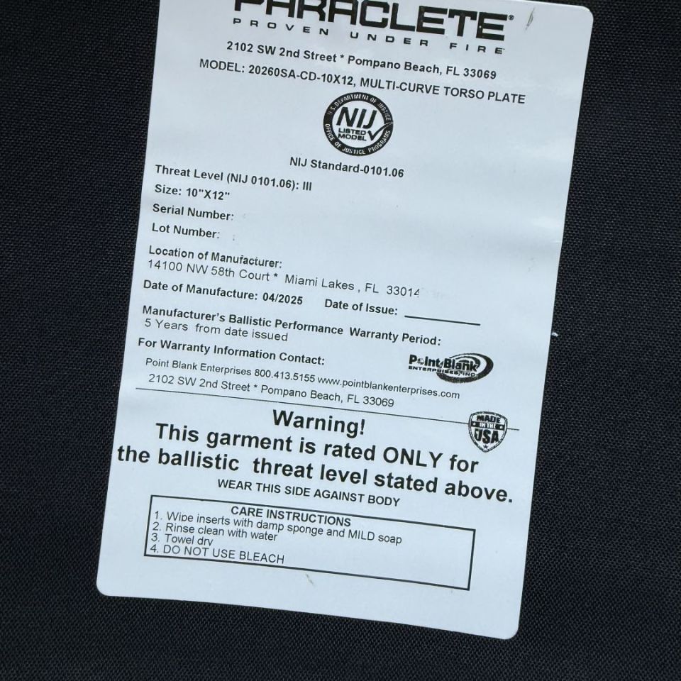 Image 2 - Paraclete 20260X Lev 3+ 10x12