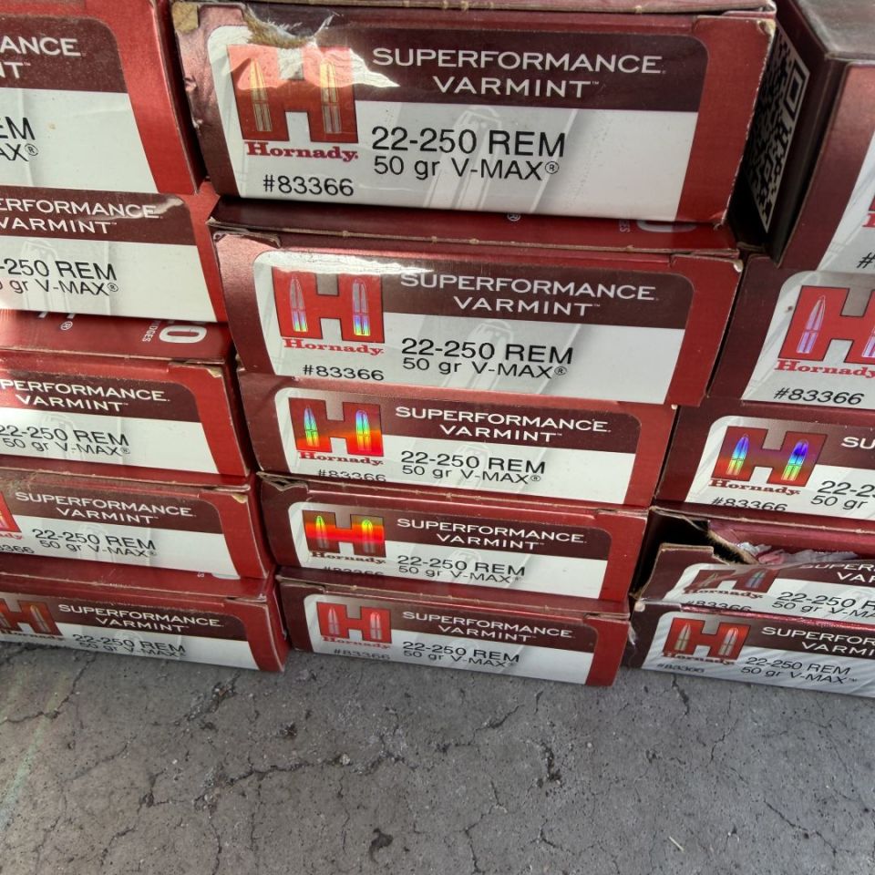 Image 2 - Hornady Vmax 22-250 21 boxes 