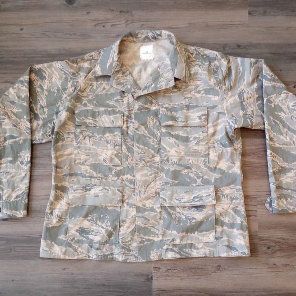 Image 1 - USAF Tiger Stripe Top 44S Med