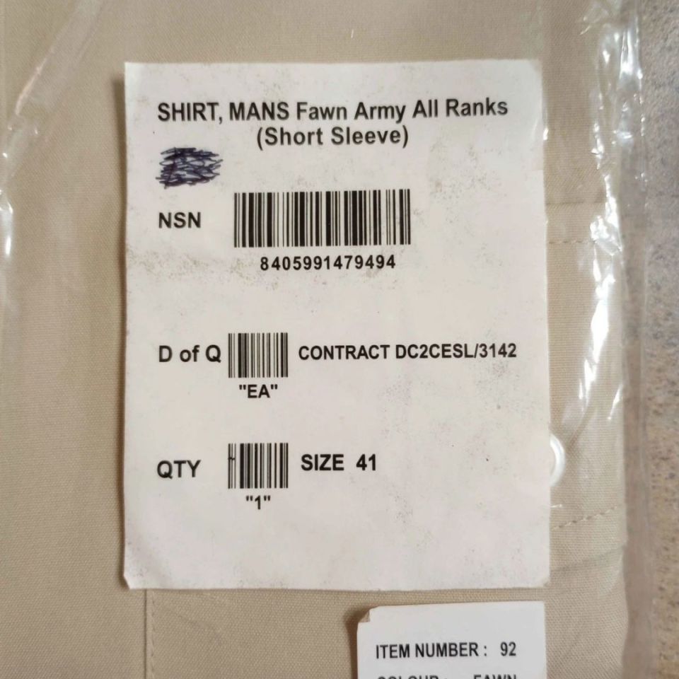 Image 3 - British Army No 2 SS Shirt