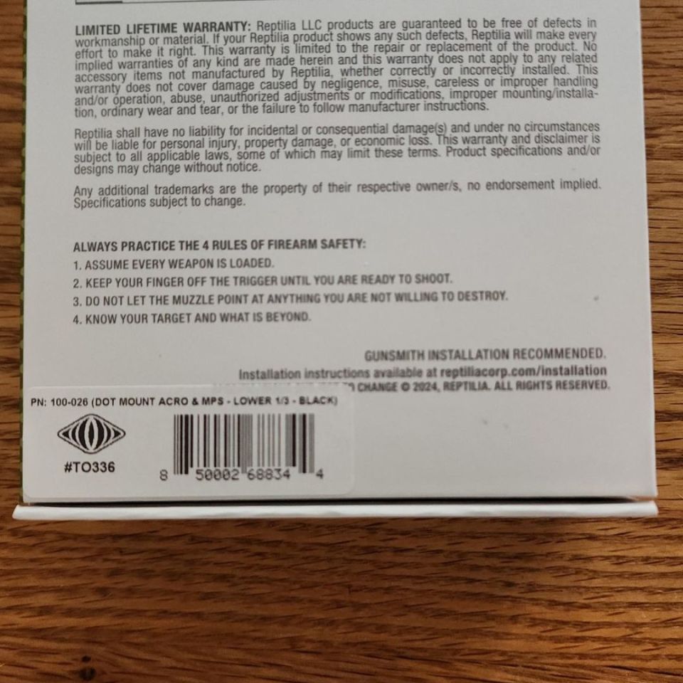 Image 2 - Reptilia DOT ACRO mount 39mm