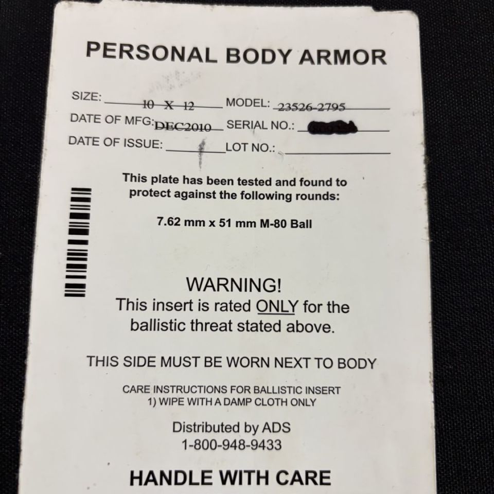 Image 4 - Polyethylene body armor 