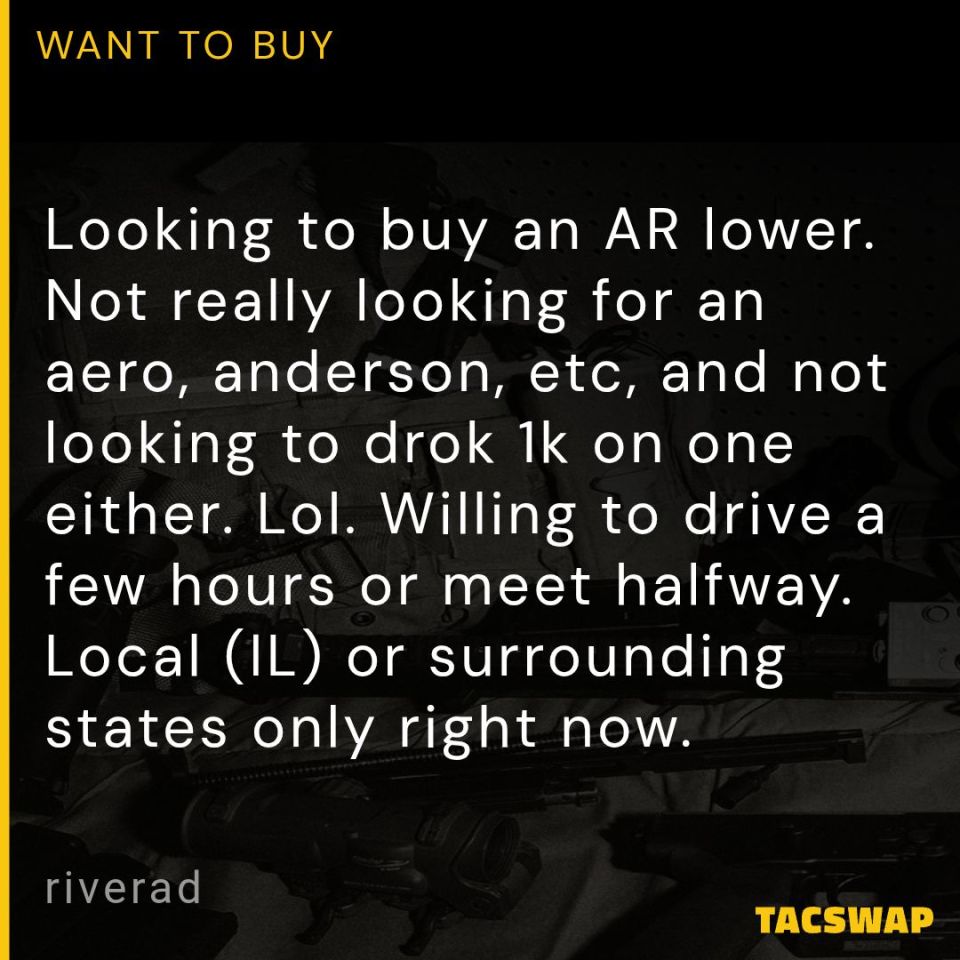 Image 1 - WTB: AR lower (local)