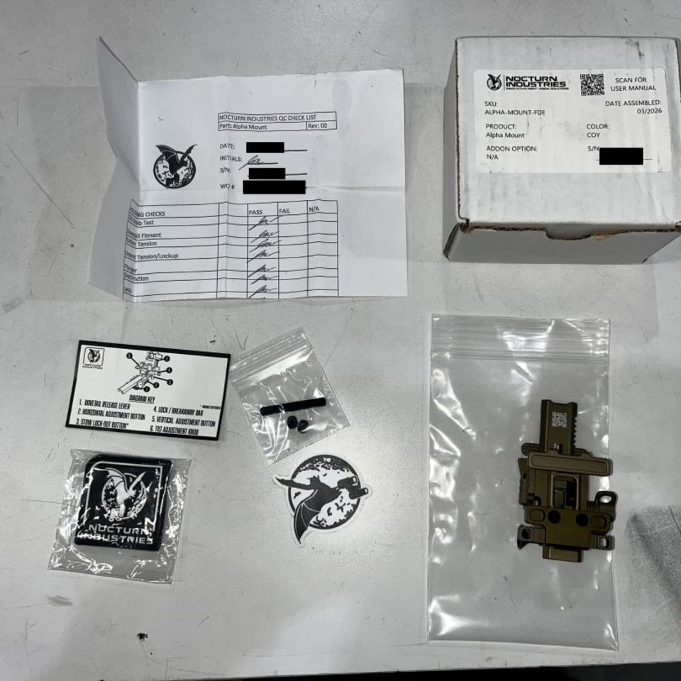 Image 1 - BNIB Nocturn Alpha Mount FDE