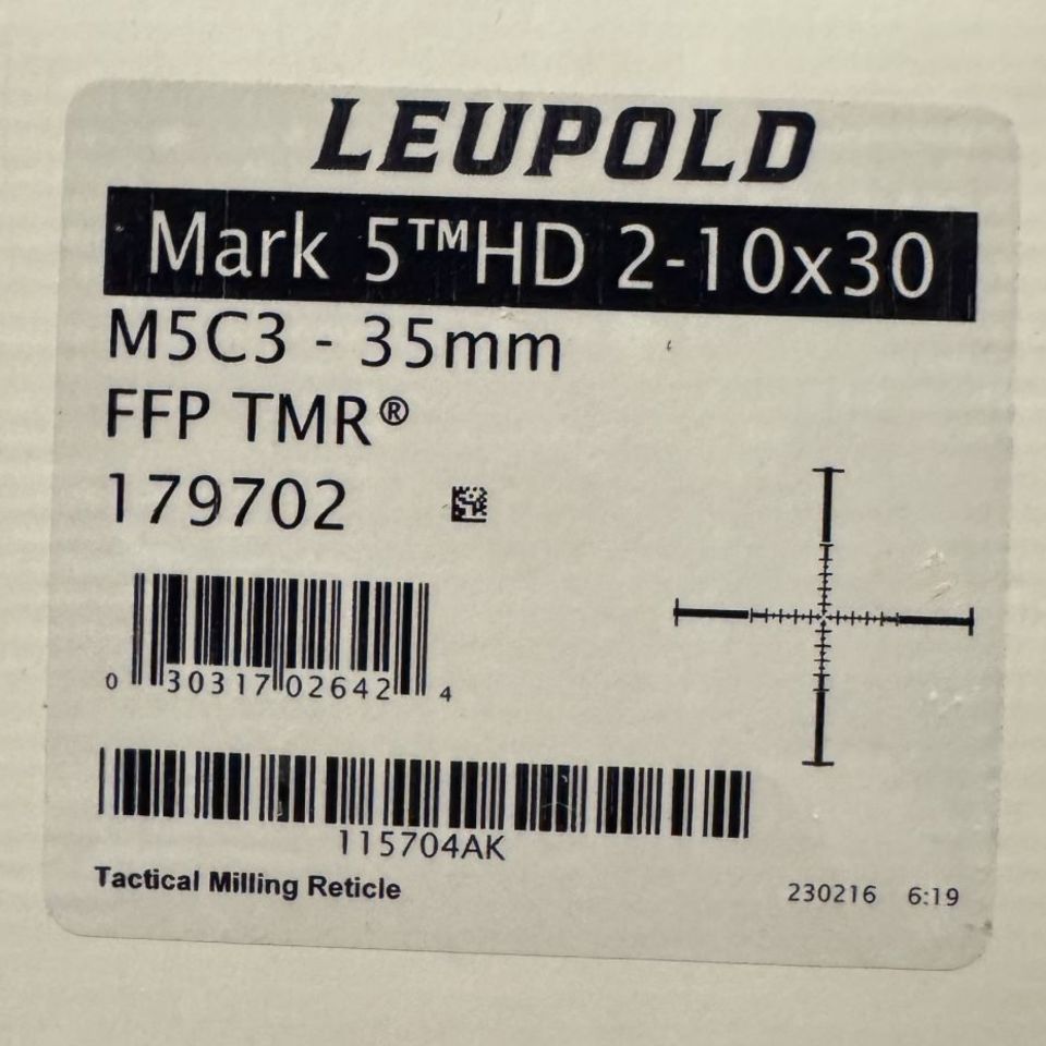 Image 3 - Leupold MK5HD 2-10 setup