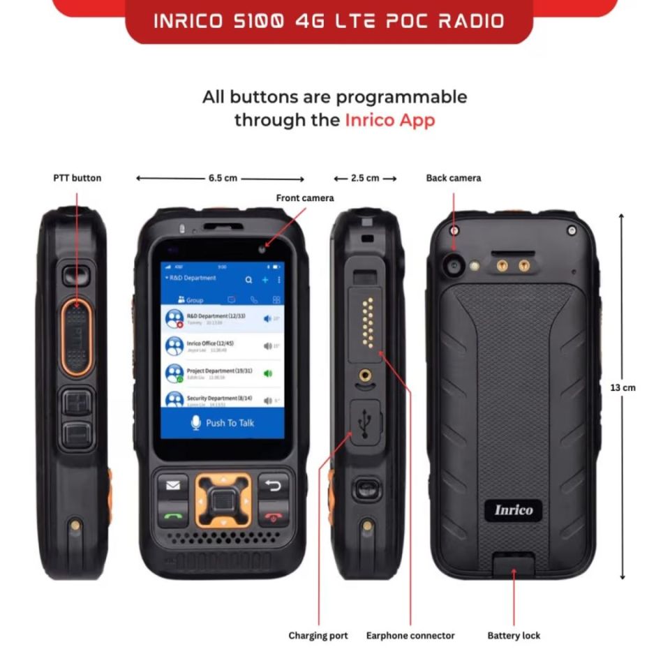 Image 3 - Inrico S100 4G Phone PPT Radio