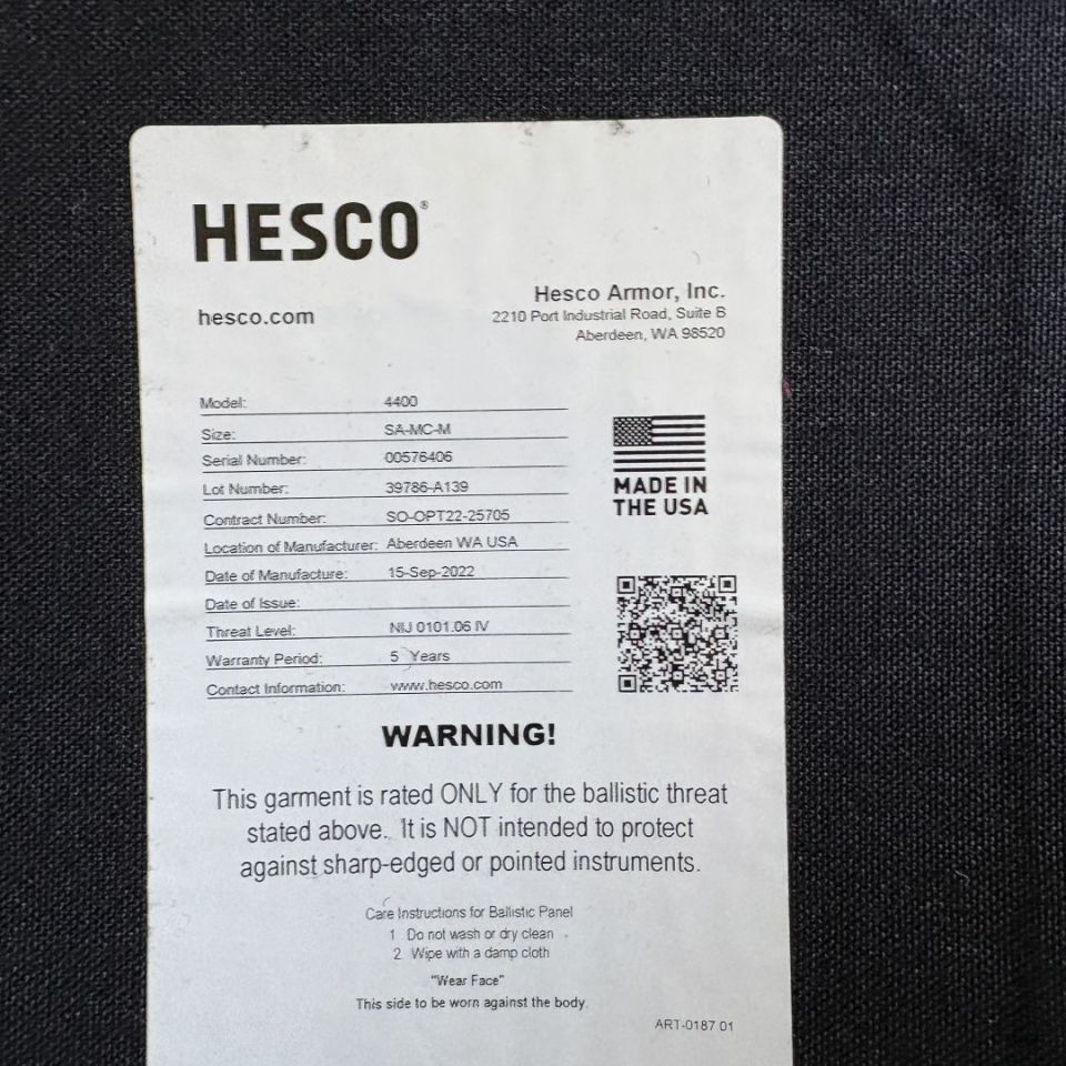 Image 3 - Hesco 4400 Level IV plates