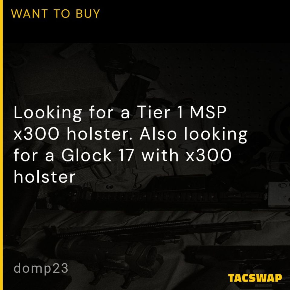 Image 1 - Tier 1 MSP x300 holster.