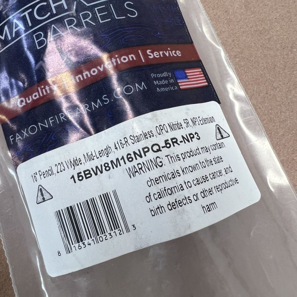 Image 4 - Faxon Barrel/Parts Bundle.New