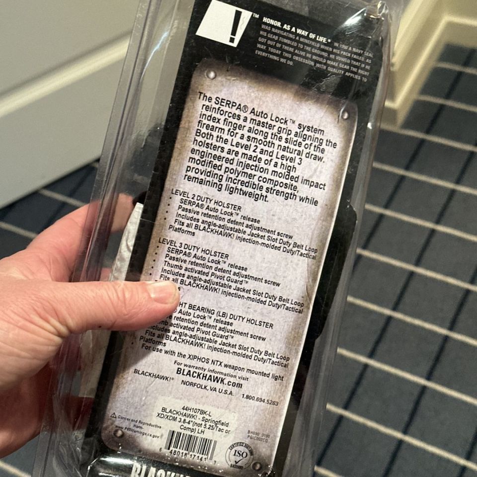 Image 3 - Serpa Lvl 3 Holster LH XDM