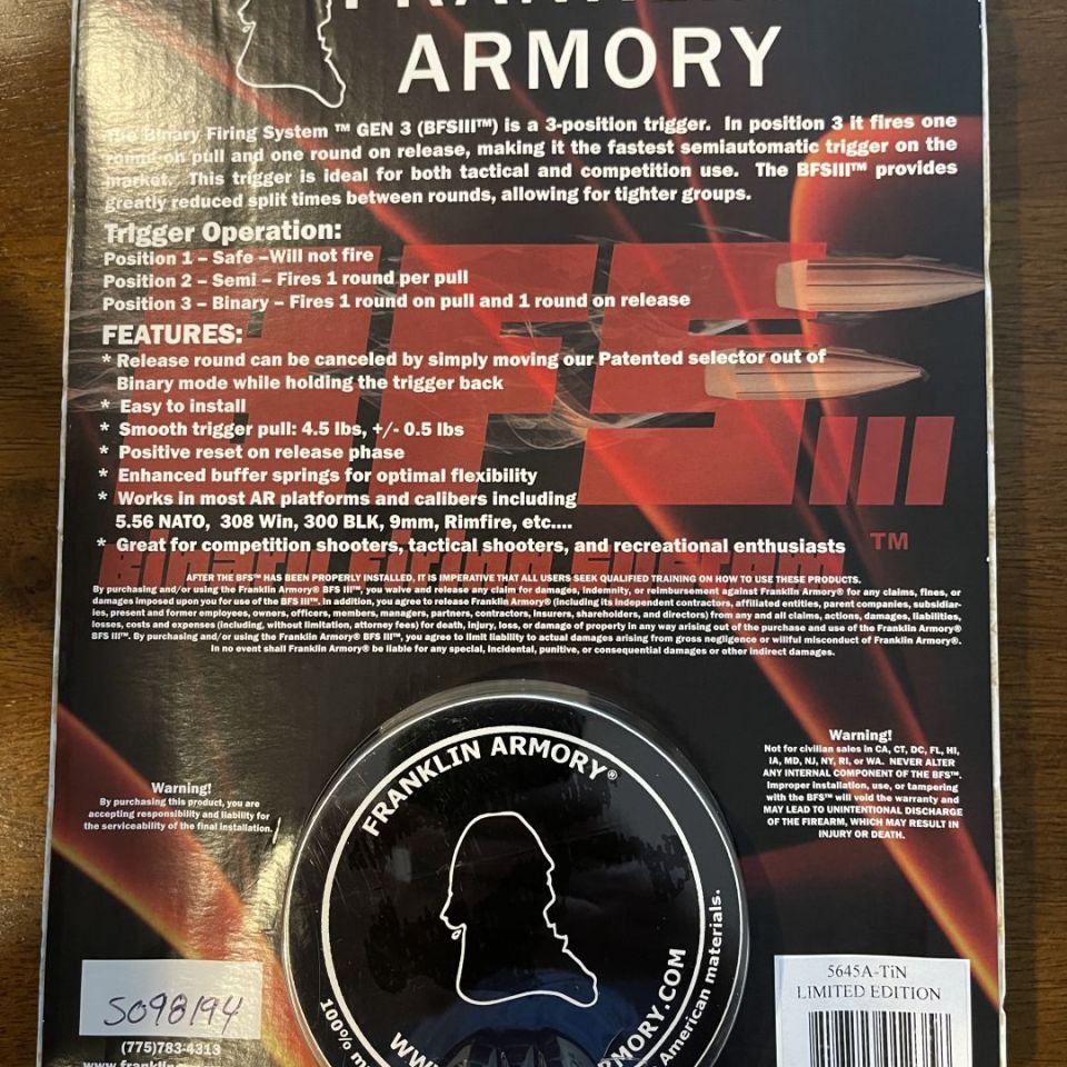 Image 2 - Franklin Binary trigger