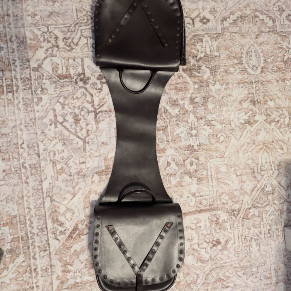 Image 2 - Leather Cowboy Saddle Bag