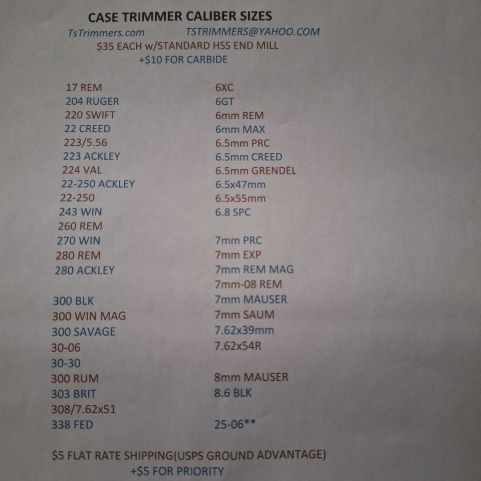 Image 2 - T's Case Trimmers for Reloading 