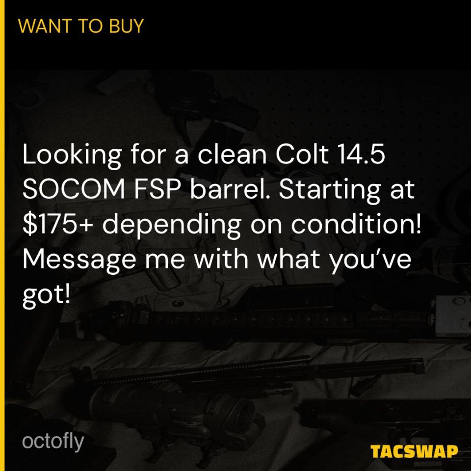 Image 1 - Colt 14.5 SOCOM FSP Barrel