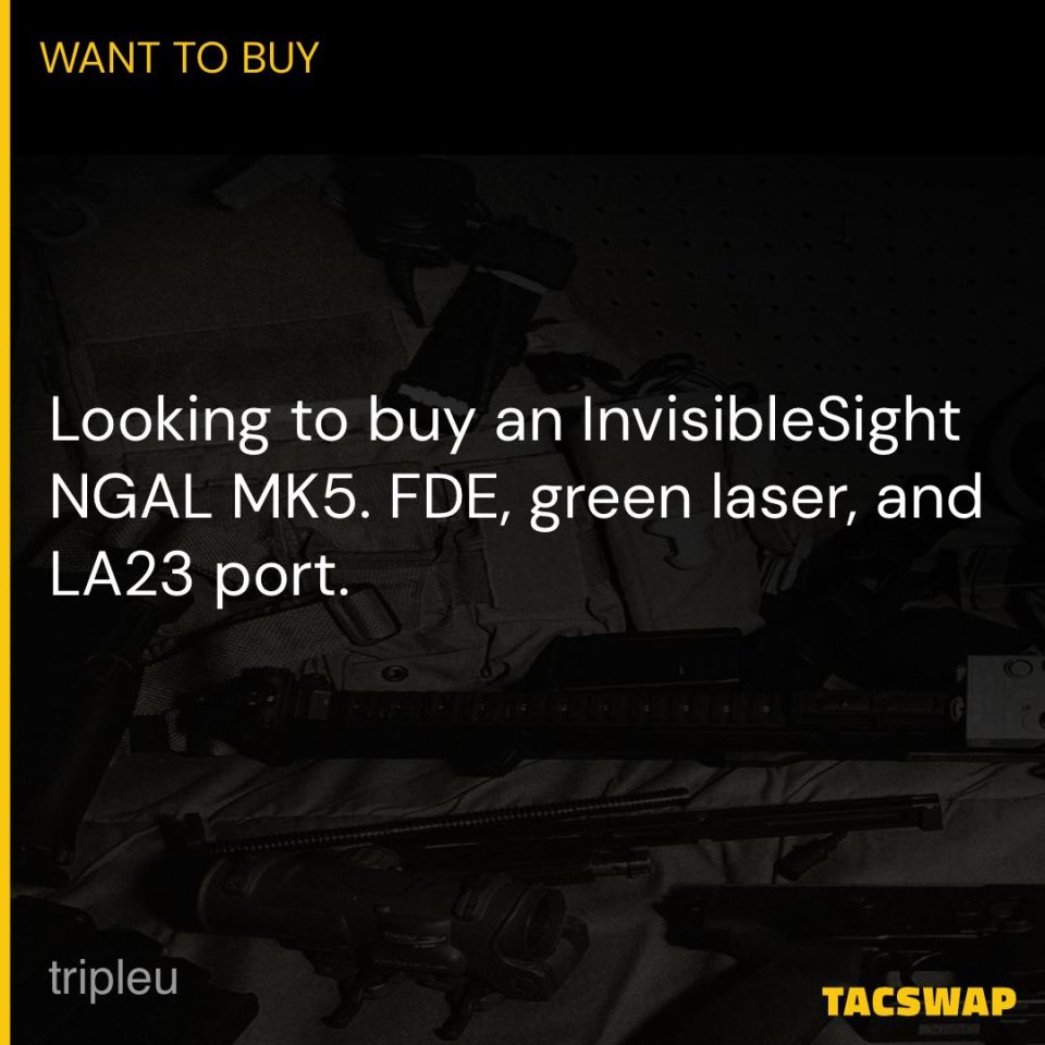 Image 1 - WTB Invisiblesight NGAL MK5