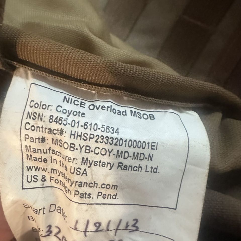 Image 5 - Mystery Ranch Overload MSOB