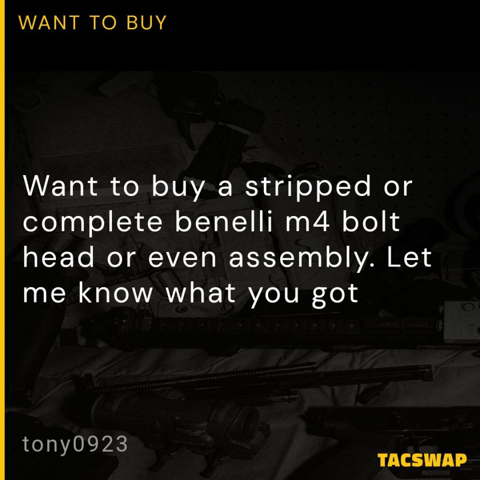 Image 1 - WTB benelli m4 bolt