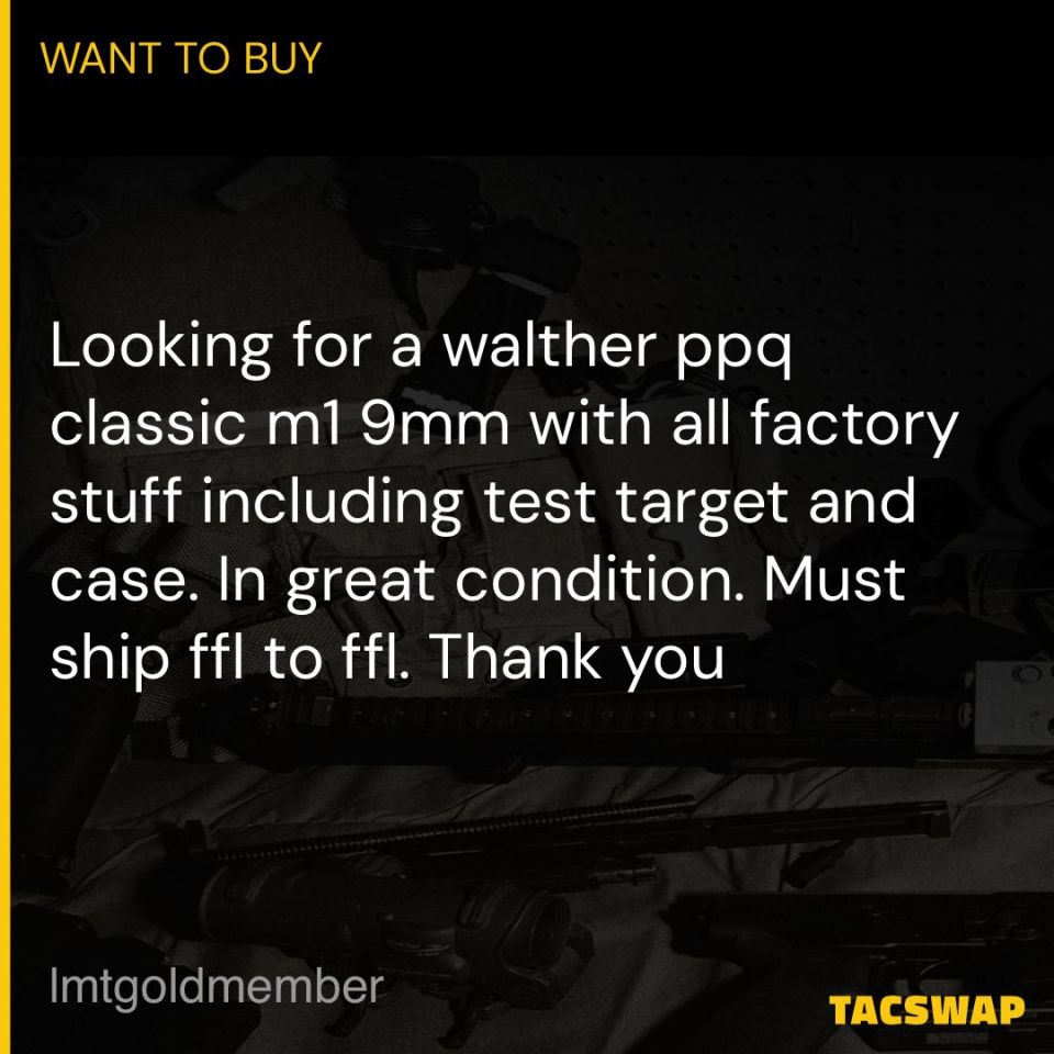 Image 1 - (WTB) walther ppq classic m1