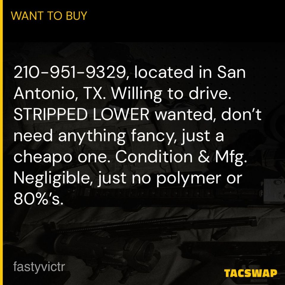 Image 1 - WTB Budget AR15 Lower *LOCAL*