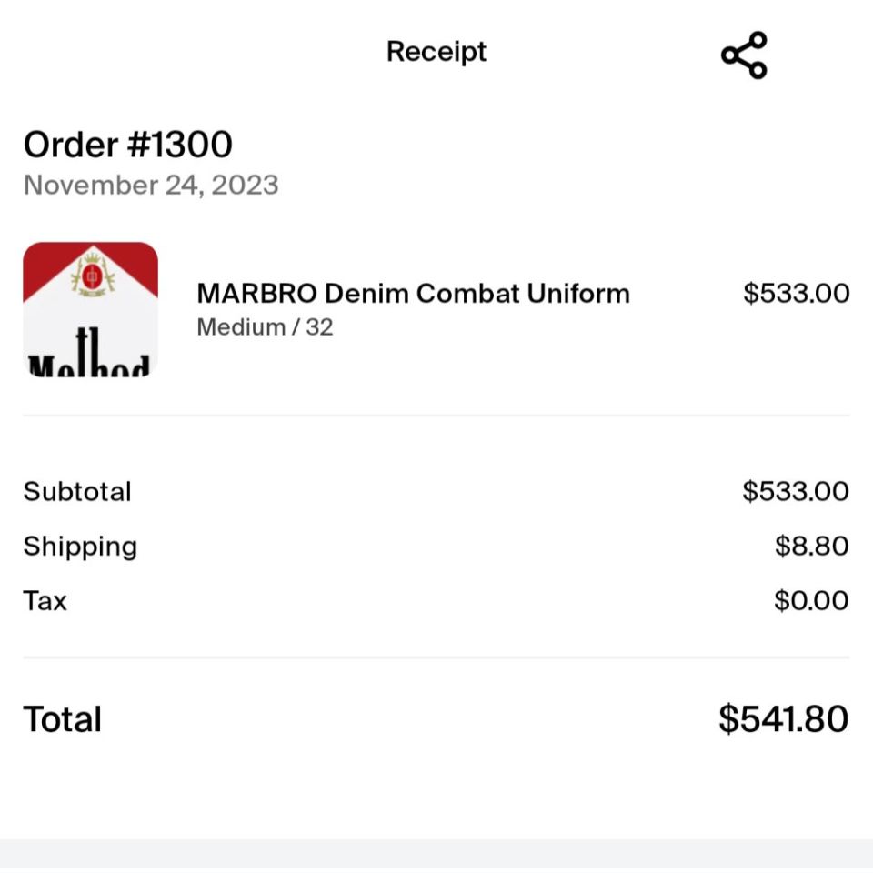 Image 5 - Marbro Denim Combat Uniform