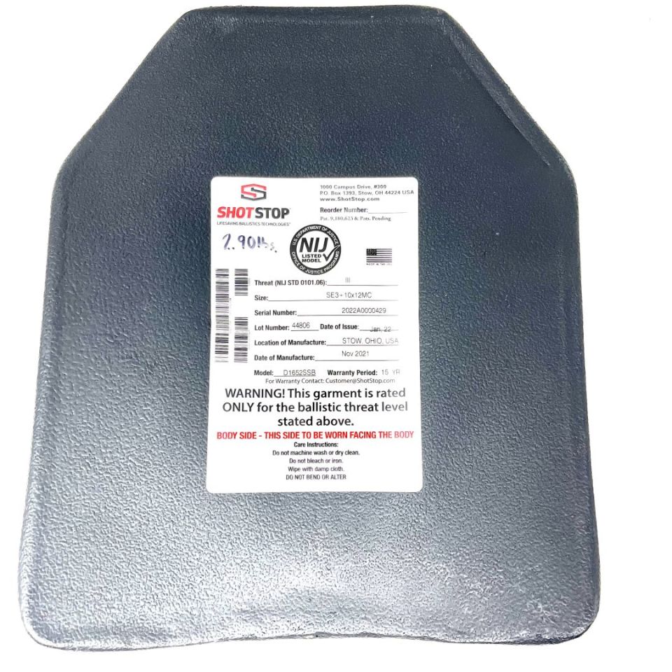 Image 4 - Shot Stop 3+ Armor Plates - pair