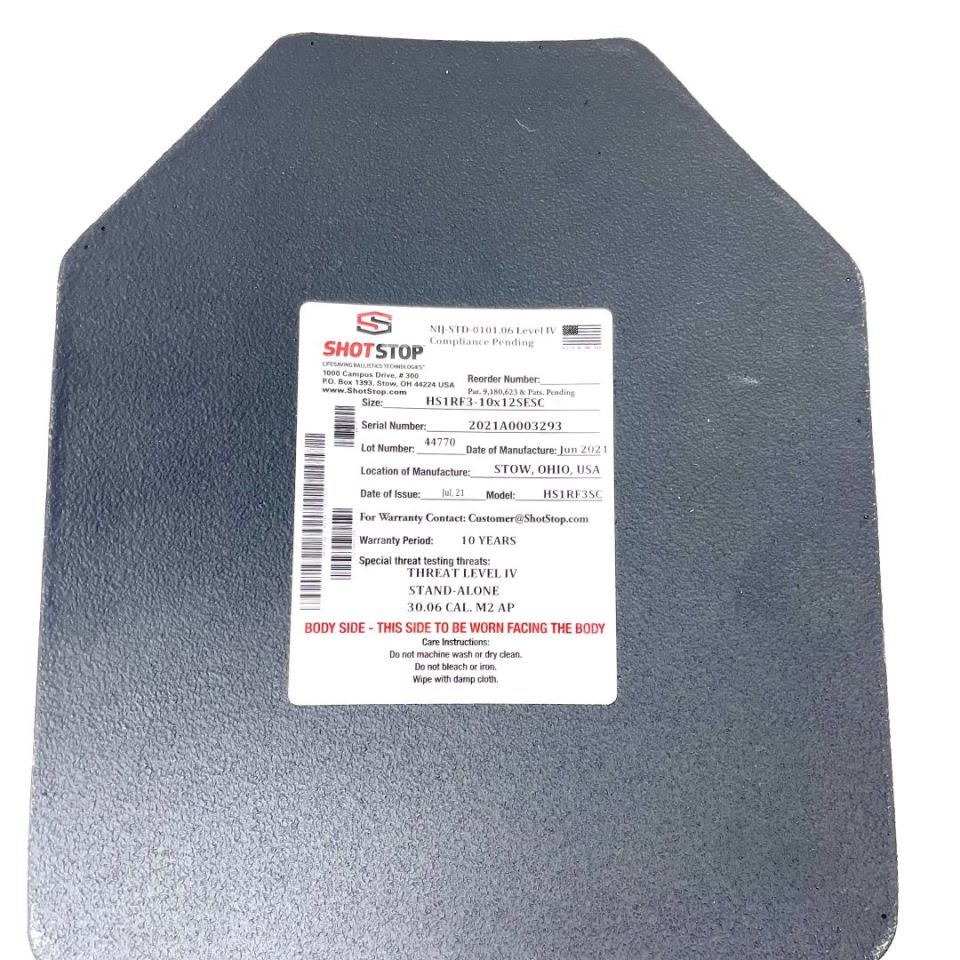 Image 4 - Shot Stop Lvl 4 Armor Plates Pair