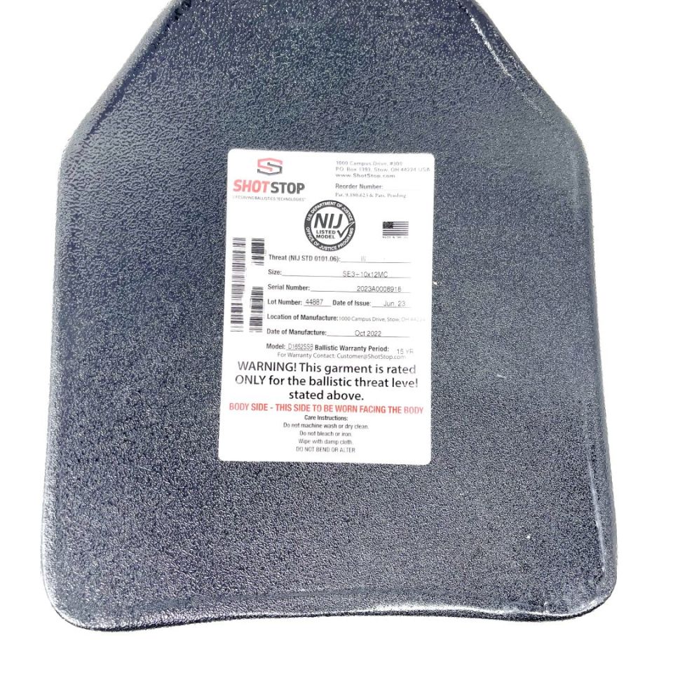 Image 4 - Shot Stop LVL 3+ Armor Plates - pair