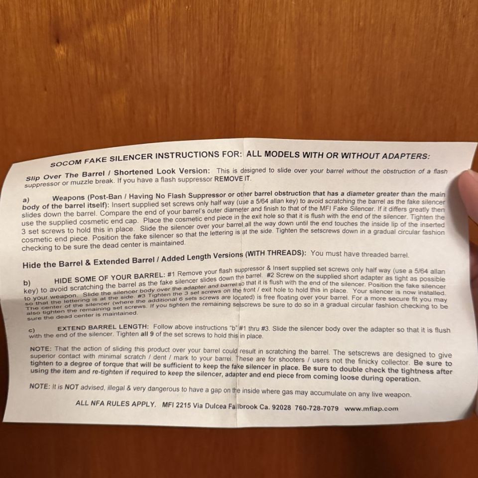 Image 2 - MFI Mock Socom Suppressor
