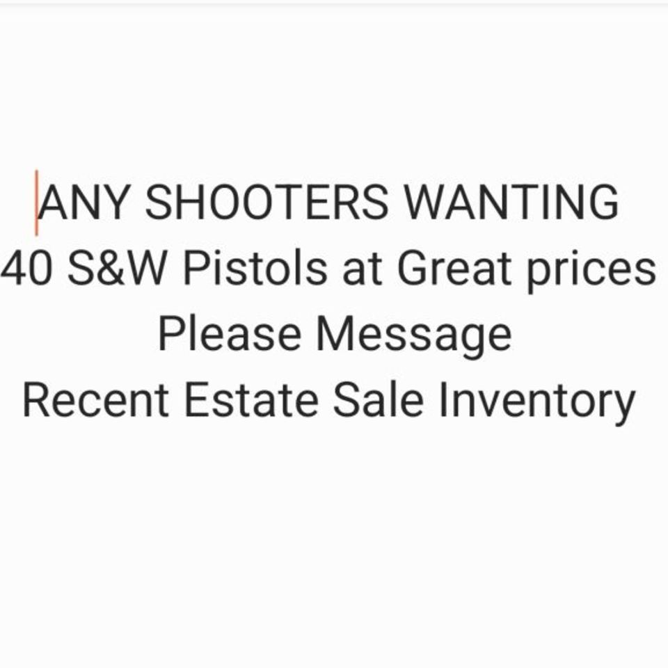 Image 1 - 40S&W Pistols