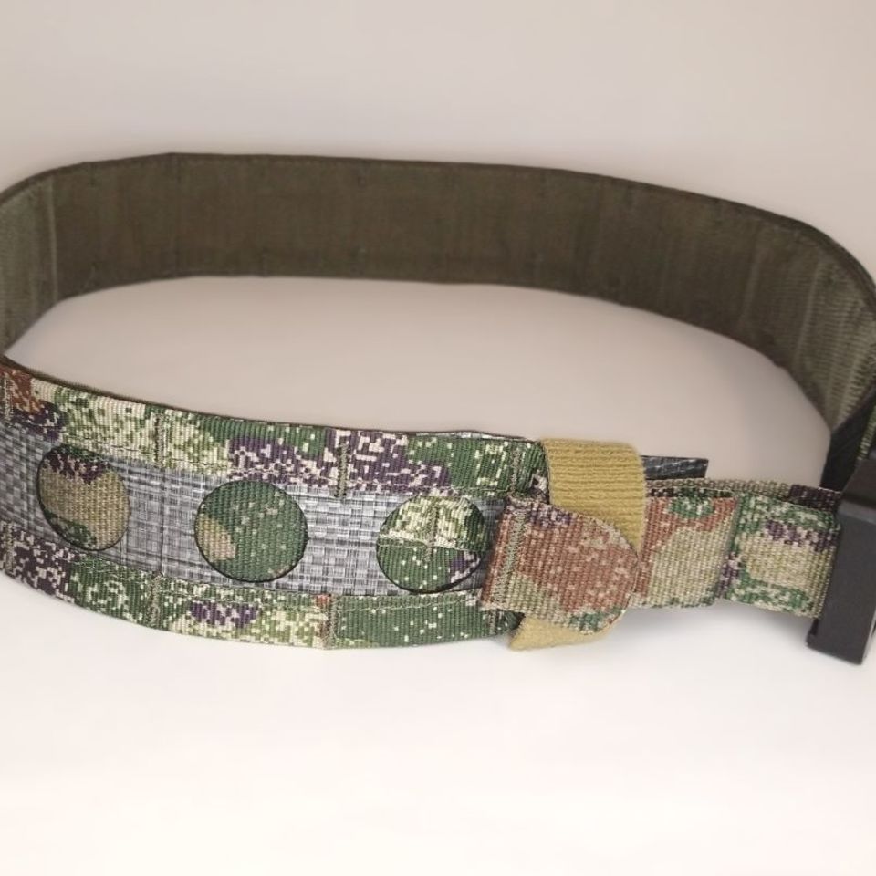 Image 3 - 🔥Bison style Molle Tactical Belt Chinese Type 21 Xingkong Starry Sky Woodland Camo