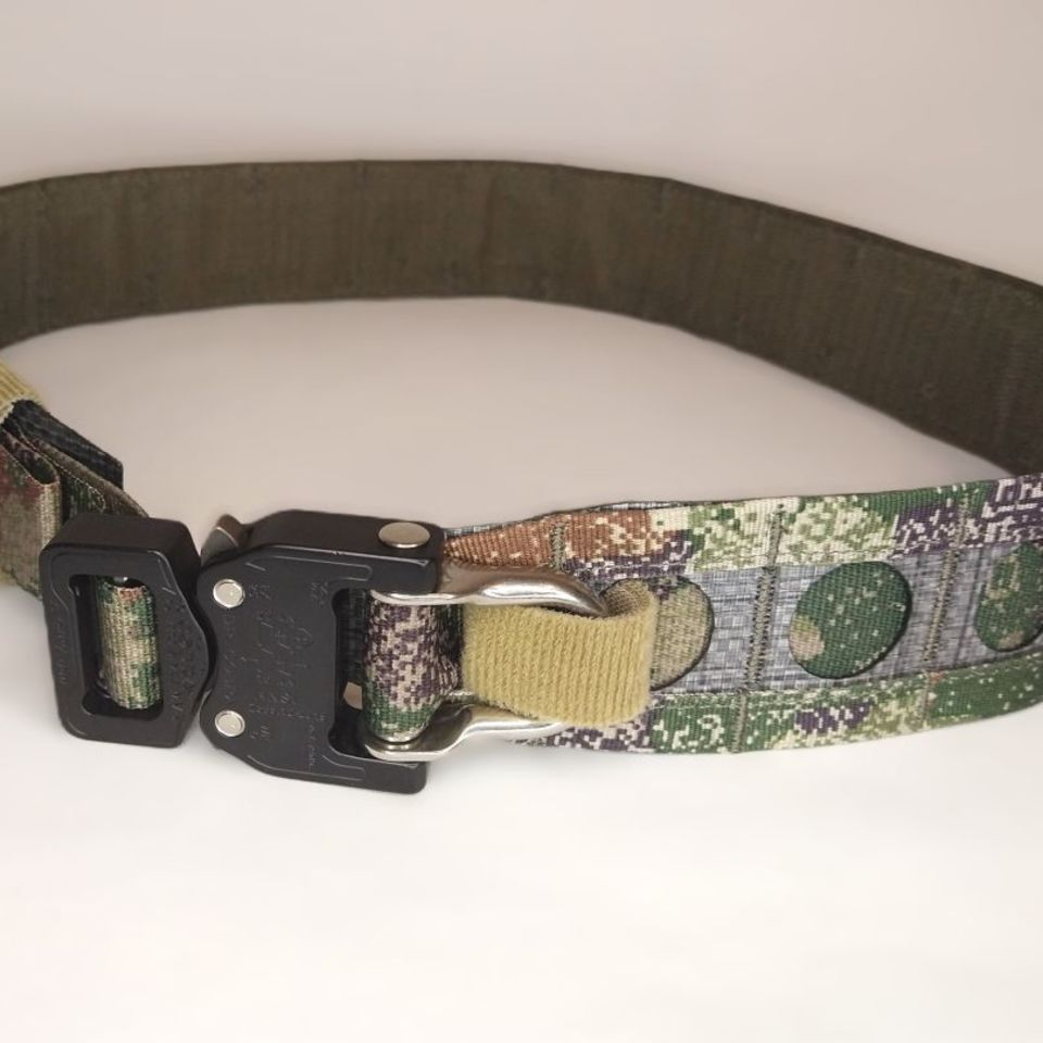 Image 2 - 🔥Bison style Molle Tactical Belt Chinese Type 21 Xingkong Starry Sky Woodland Camo