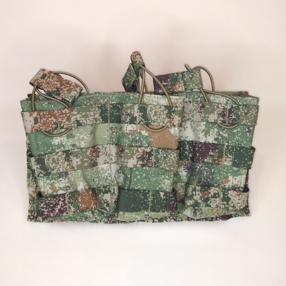 Image 2 - 🔥 Molle Triple Rifle Magazine Pouch Chinese PLA Type 21 Xingkong Woodland Camo