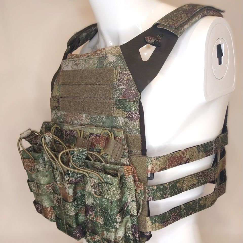 Image 5 - 🔥 Molle Triple Rifle Magazine Pouch Chinese PLA Type 21 Xingkong Woodland Camo