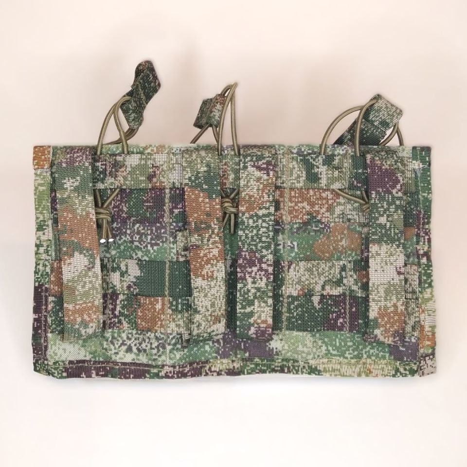 Image 3 - 🔥 Molle Triple Rifle Magazine Pouch Chinese PLA Type 21 Xingkong Woodland Camo