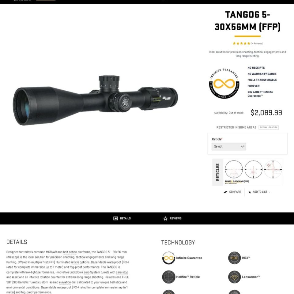 Image 5 - WTS/WTT Sig Tango6 5-30