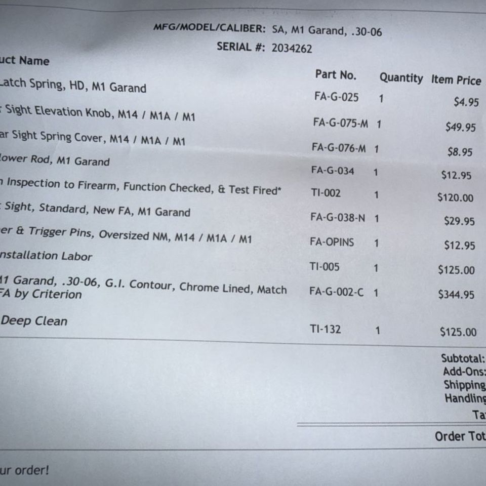 Image 5 - Springfield M1 Garand Fulton