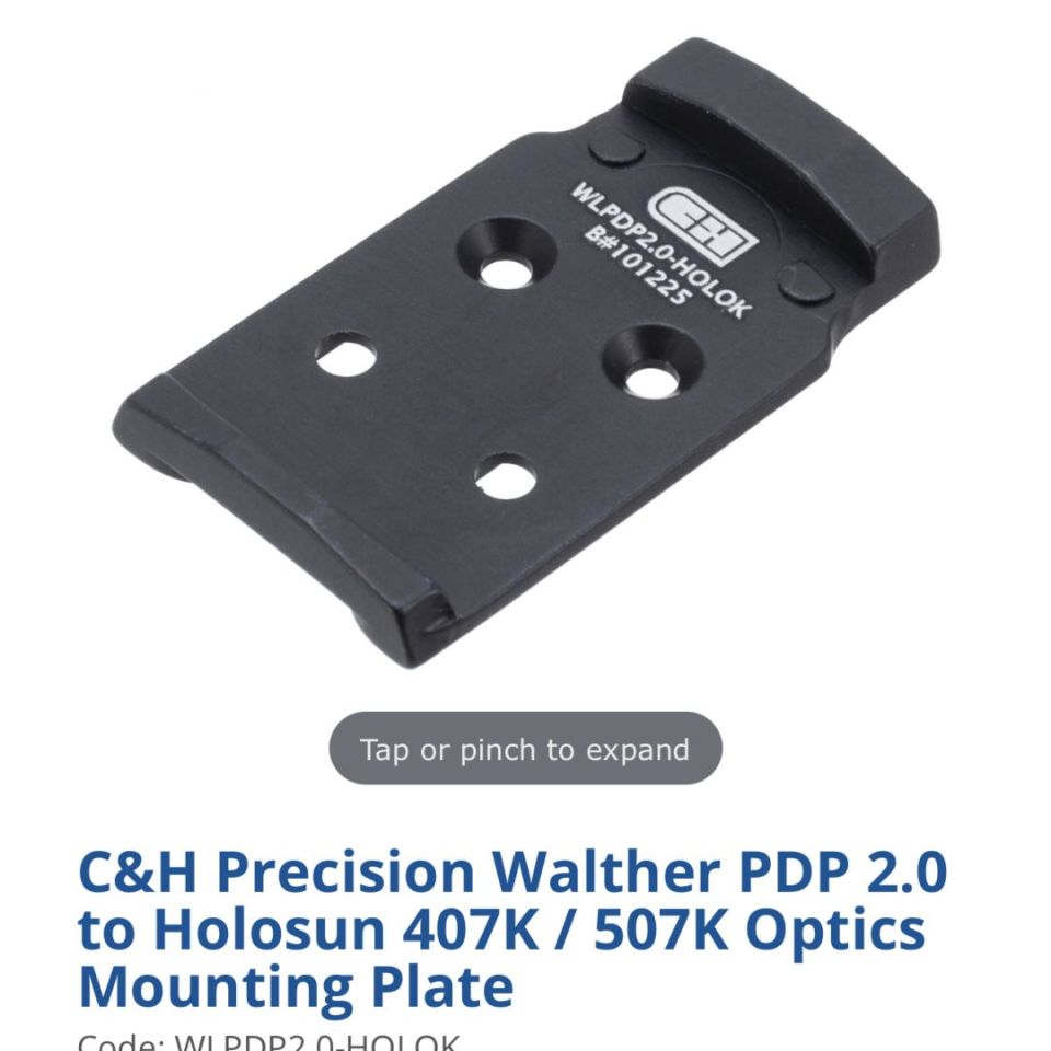 Image 3 - Walther PDP C&H Holo K Plate